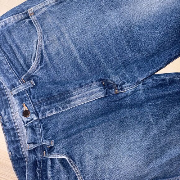 Vintage Rustler Distressed Medium Wash Denim Jeans 34 x 32 - Picture 7 of 8